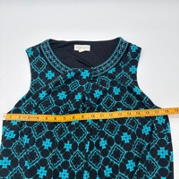 Magnolia Grace Sleveless Dress Size 1X Black Blue - Picture 5 of 7